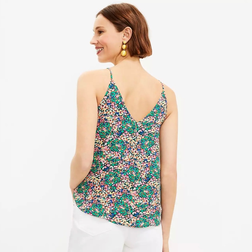 LOFT Floral Double V Cami - Picture 2 of 5